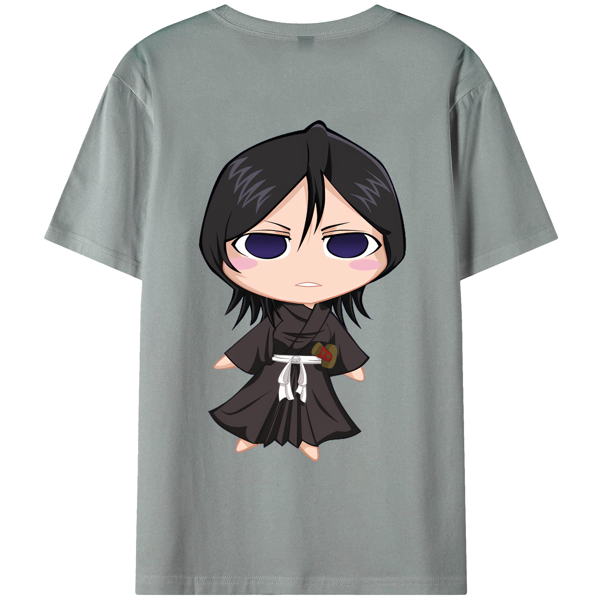 （画像用） ブリーチ 朽木ルキア BLEACH Kuchiki Rukia 綿100％ メンズ半袖Tシャツ（バックプリント） 通気性